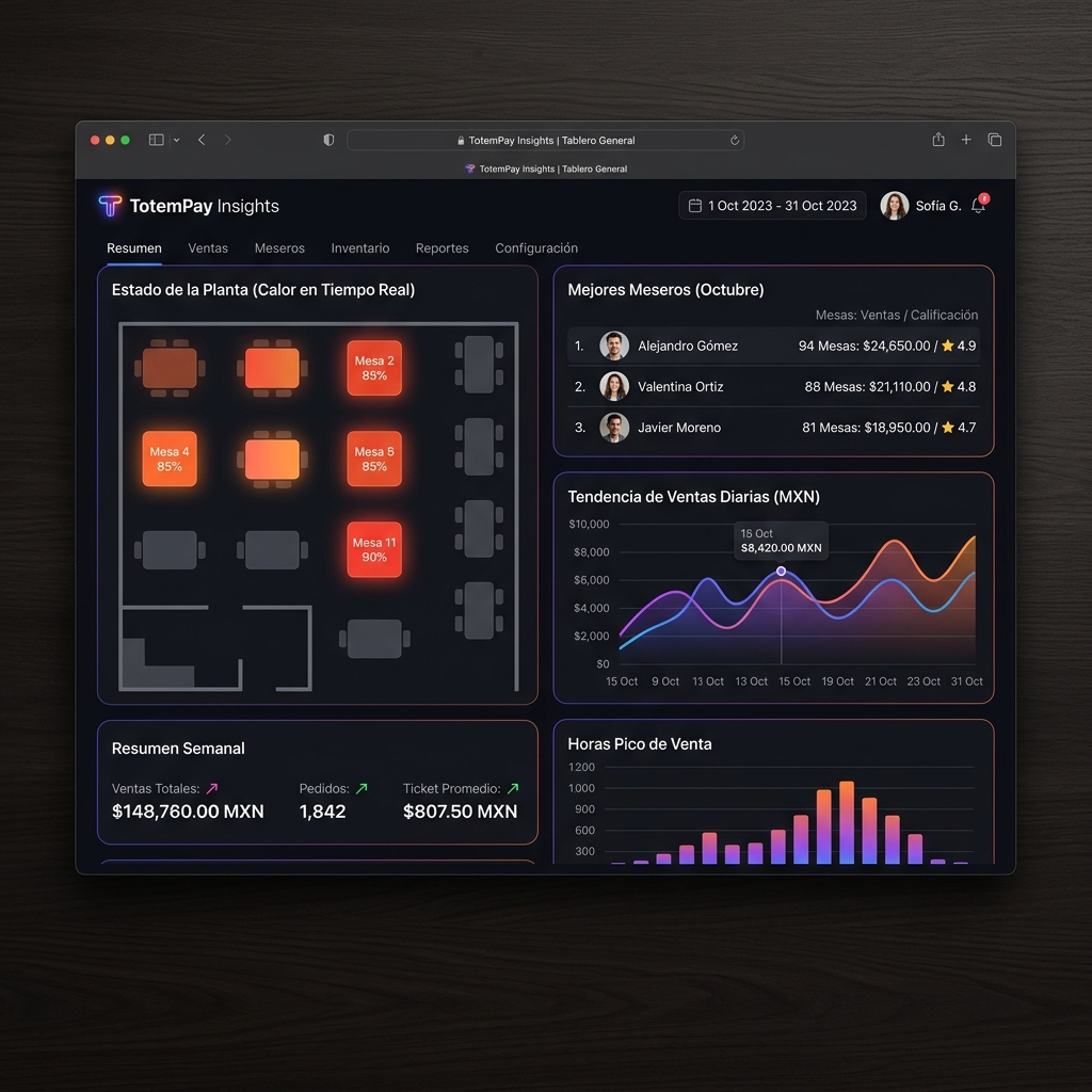 Panel de Control TotemPay